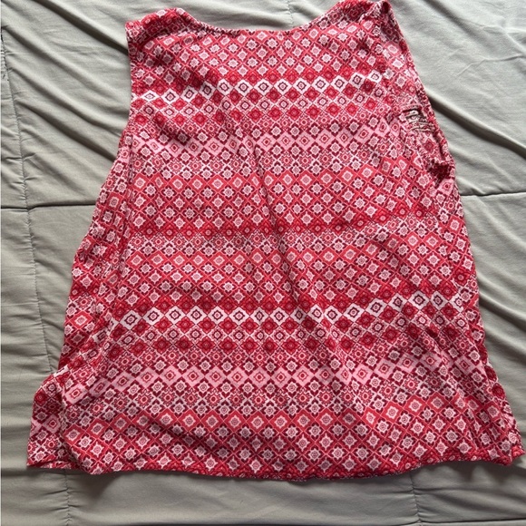 Red Boho Sleeveless Blouse - Lightweight & Comfy - Picture 5 of 5